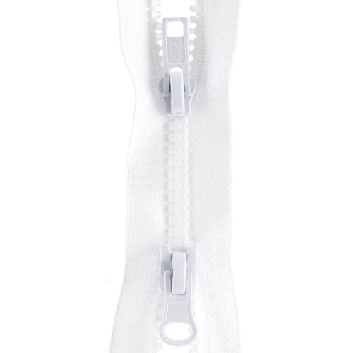 2 Pack - Coats Sport Parka Dual Separating Zipper 36"-White - F44 36-1 - 073650853333