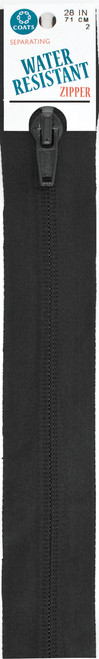 2 Pack - Coats Water-Resistant Separating Zipper 28"-Black - F33 28-2 - 073650809743