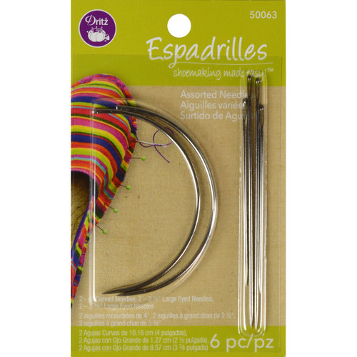 Dritz Espadrilles Needles 6/Pkg- - ES50063 - 072879289244