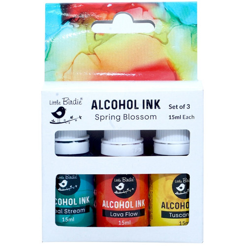 Little Birdie Alcohol Ink 15ml 3/Pkg-Spring Blossom - CR88698 - 8903236711509