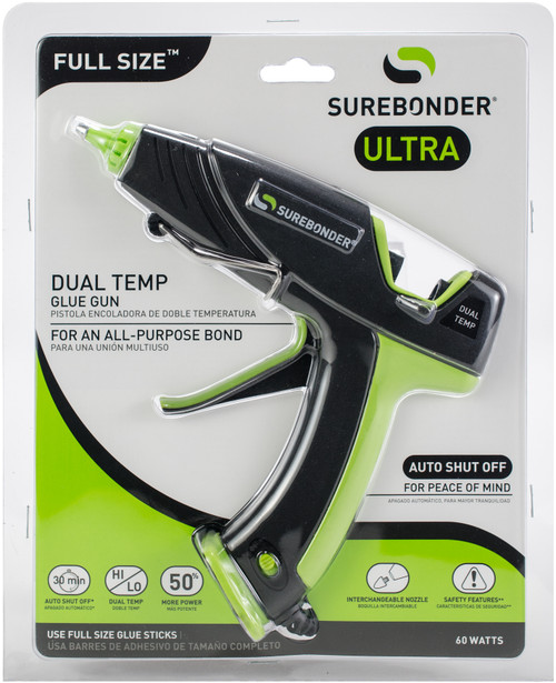 Surebonder Dual Temp Full Size 60 Watt Glue Gun-Black - DT-360F - 018239359301