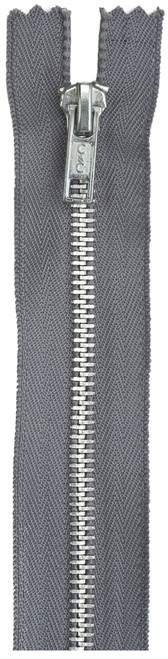 2 Pack - Coats Fashion Metal Aluminum Separating Zipper 24"-Slate - F25AF 24-26 - 073650811982