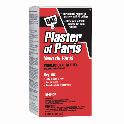 3 Pack - Dap Plaster Of Paris Dry Mix 4lb-White - 10308 - 070798103085