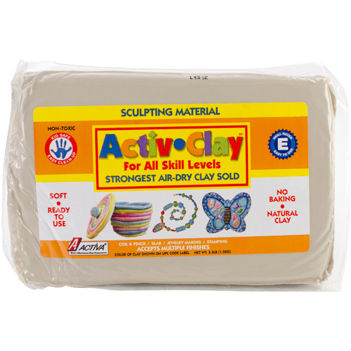 Activ-Clay Air-Dry Clay 3.3lb-White - A182 - 036061001823