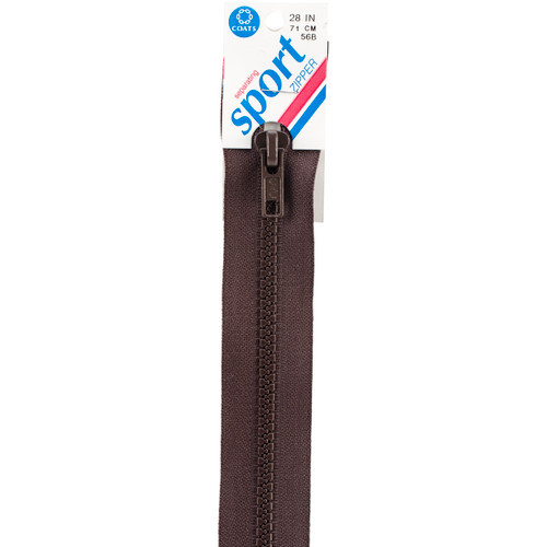 2 Pack - Coats Sport Separating Zipper 28"-Brown - F43 28-56B - 073650845611