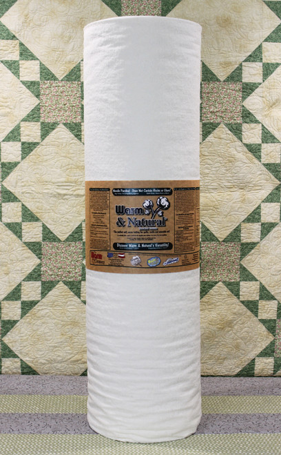 Warm Company Warm & Natural Cotton Batting BTY-Full/Queen Size 90"X40yd - 2131 Warm Company Warm & Natural Cotton Batting BTY-Full/Queen Size 90"X40yd - 2131
