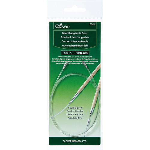 Clover Interchangeable Cord-48 Inches - IC-3649 - 051221736490 Clover Interchangeable Cord-48 Inches - IC-3649 - 051221736490