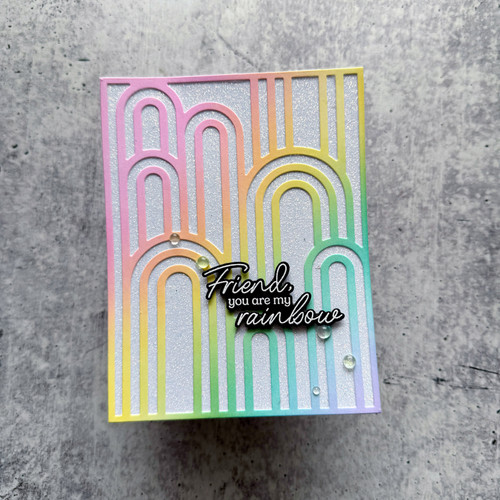 Pinkfresh Studio Die 8/Pkg-You Are My Rainbow - 5A002MXM-1GPCC Pinkfresh Studio Die 8/Pkg-You Are My Rainbow - 5A002MXM-1GPCC