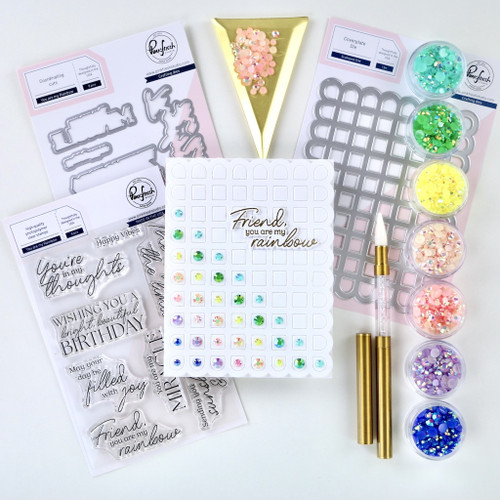 Pinkfresh Studio Die 8/Pkg-You Are My Rainbow - 5A002MXM-1GPCC Pinkfresh Studio Die 8/Pkg-You Are My Rainbow - 5A002MXM-1GPCC