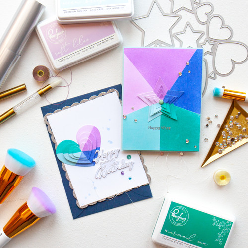 Pinkfresh Studio Stencils 6/Pkg-Radiating Hearts and Stars - 5A002MXZ-1GPCM Pinkfresh Studio Stencils 6/Pkg-Radiating Hearts and Stars - 5A002MXZ-1GPCM