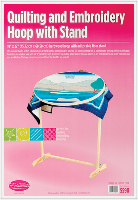 Frank A. Edmunds Wood Hoop & Floor Stand- - 5590 - 71562715590207156271559020