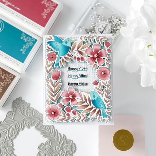 Pinkfresh Studio Press Plate 1/Pkg-Happy Hummingbirds - 5A002MXR-1GPCR Pinkfresh Studio Press Plate 1/Pkg-Happy Hummingbirds - 5A002MXR-1GPCR