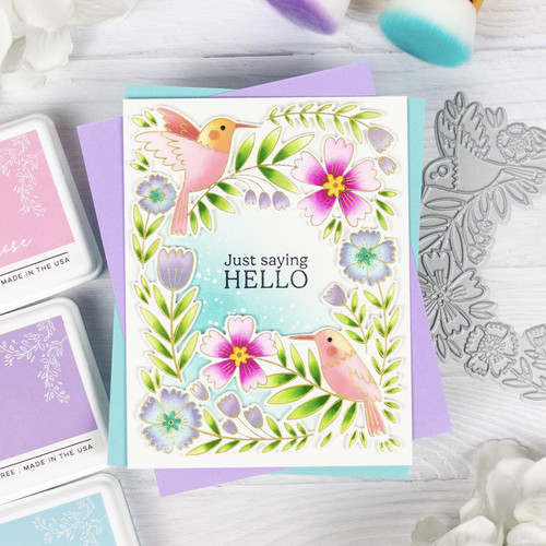 Pinkfresh Studio Press Plate 1/Pkg-Happy Hummingbirds - 5A002MXR-1GPCR Pinkfresh Studio Press Plate 1/Pkg-Happy Hummingbirds - 5A002MXR-1GPCR