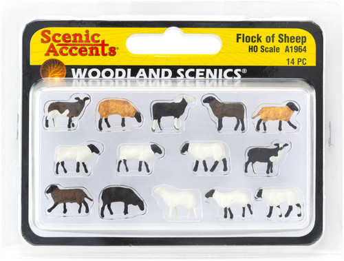Woodland Scenics Flock Of Sheep-HO-Scale - 5A002K3D-1GLL3 - 724771019640