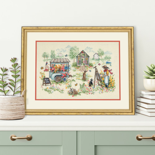 Dimensions Gold Collection Counted Cross Stitch Kit 16"X11"-Blissful Moments (18 Count) - 5A002W18-1GWQM