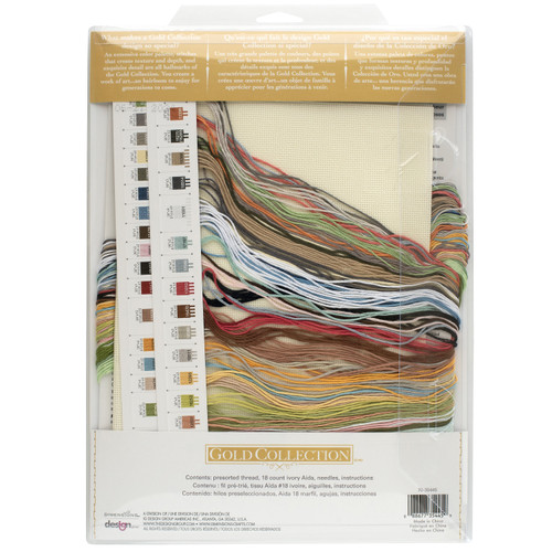 Dimensions Gold Collection Counted Cross Stitch Kit 16"X11"-Blissful Moments (18 Count) - 5A002W18-1GWQM