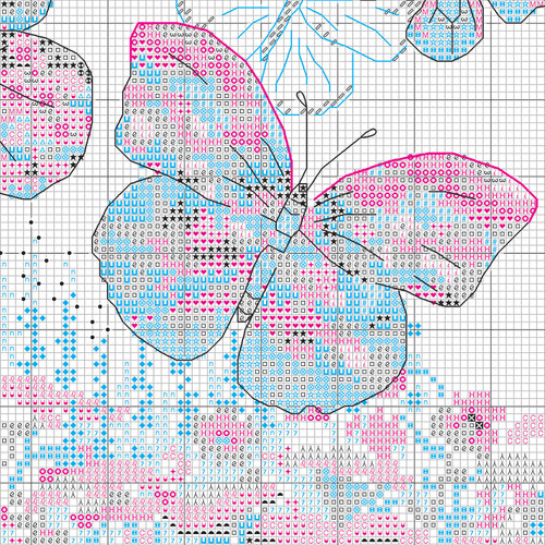 Dimensions Counted Cross Stitch Kit 10"X13"-Floral Butterfly (14 Count) - 5A002W1B-1GWQN Dimensions Counted Cross Stitch Kit 10"X13"-Floral Butterfly (14 Count) - 5A002W1B-1GWQN