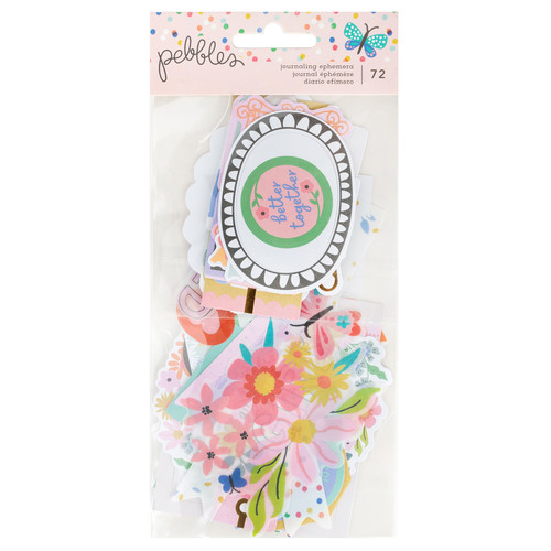 Pebbles Cool Girl Ephemera Die-Cuts 72/Pkg-Journaling, Gold Foil - 34027671 - 765468073576