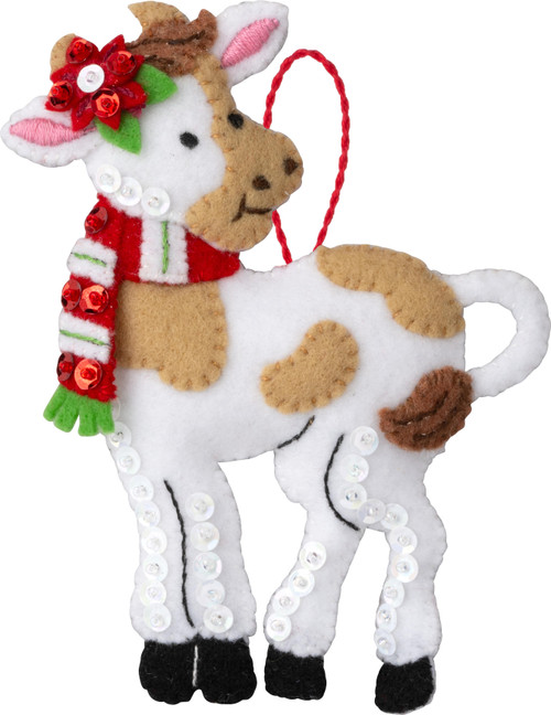 Bucilla Felt Ornaments Applique Kit Set Of 6-Barnyard Cheer - 5A002W1S-1GWQW Bucilla Felt Ornaments Applique Kit Set Of 6-Barnyard Cheer - 5A002W1S-1GWQW