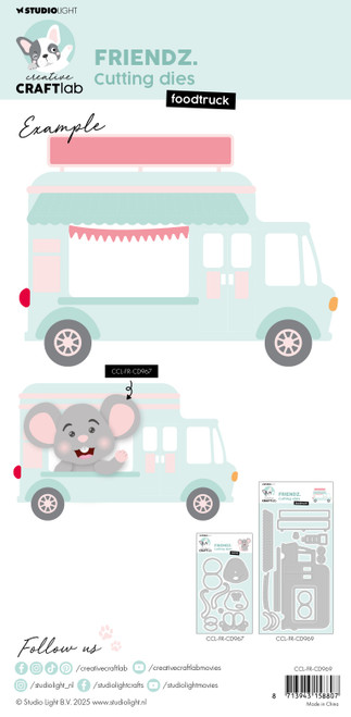 Studio Light Friendz Cutting Dies -Nr. 969 Foodtruck - 5A002LZ5-1GNM3