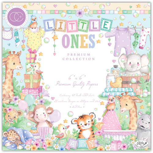 Craft Consortium Double-Sided Paper Pad 6"X6" 40/Pkg-Little Ones, 20 Designs - 5A002W09-1GWQ2 - 5060921932670