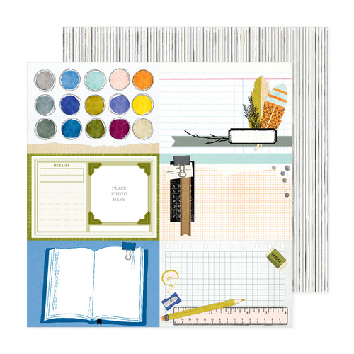 25 Pack - Vicki Boutin Discover + Create Double-Sided Cardstock 12X12"-4X6 - VBDC12-22142 - 765468045771