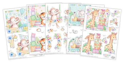 3 Pack - Craft Consortium 3D Decoupage Set-Little Ones - 5A002W0F-1GWQ1