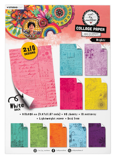 2 Pack - Art By Marlene Collection Paper Pad 8.25"X11.57" 20/Pkg-Nr. 277 Brights - 5A002LZD-1GNKW - 8713943157008
