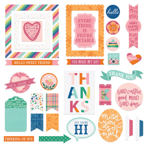 3 Pack - PhotoPlay Ephemera Cardstock Die-Cuts-This Happy Life - 5A002W4W-1GWTH