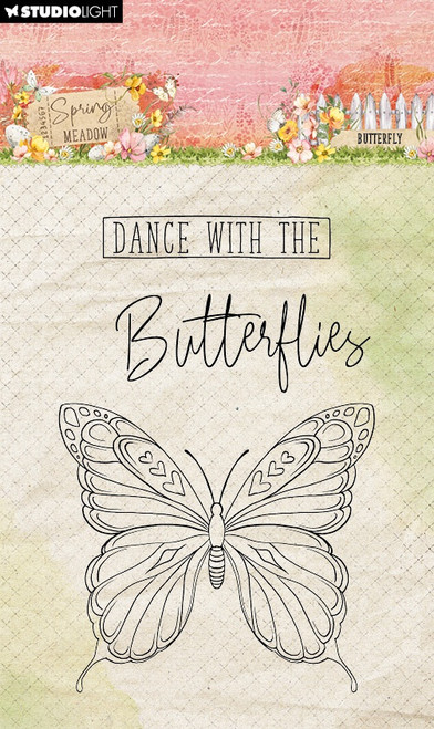 3 Pack - Studio Light Spring Meadow Clear Stamps 3/Pkg-Nr. 774 Butterfly Spring - 5A002LXD-1GNPX - 8713943156728
