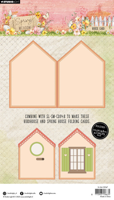 Studio Light Spring Meadow Cutting Die Cutting Die-Nr. 947, House Card - 5A002LZX-1GNNC