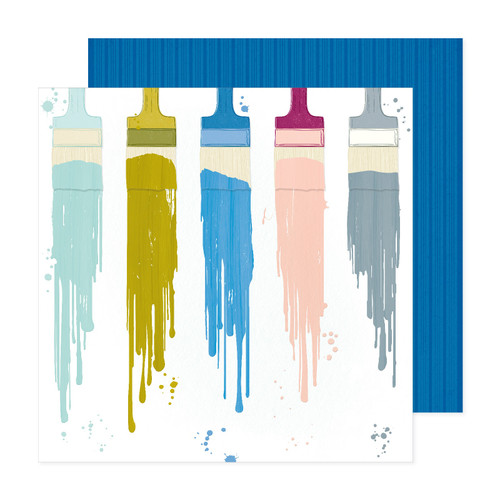 25 Pack - Vicki Boutin Discover + Create Double-Sided Cardstock 12X12"-Brush Stroke - VBDC12-22120 - 765468045559
