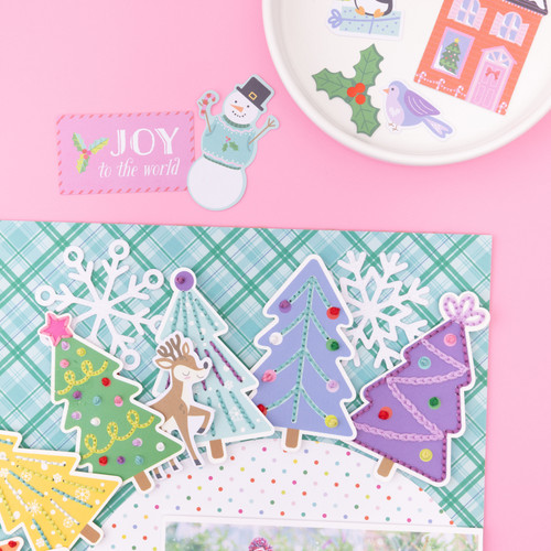 Paige Evans Sugarplum Wishes Embroidery Cross Stitch Kit-Makes 8 - PE022014 Paige Evans Sugarplum Wishes Embroidery Cross Stitch Kit-Makes 8 - PE022014