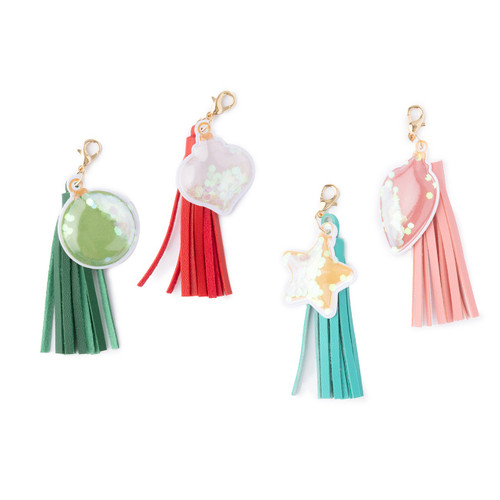 Vicki Boutin Peppermint Kisses Tassels 4/Pkg-W/Shaker Charms - VB021943 Vicki Boutin Peppermint Kisses Tassels 4/Pkg-W/Shaker Charms - VB021943