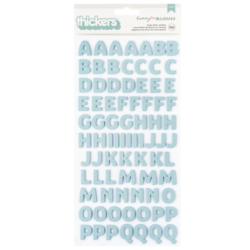 3 Pack - Pebbles Sunny Bloom Thickers Stickers 153/Pkg-Alpha, Foam - 34030120 - 765468073750