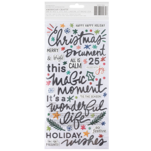 3 Pack - Vicki Boutin Peppermint Kisses Thickers Stickers 155/Pkg-Ho Ho Ho Phrase/Puffy - VB021945 3 Pack - Vicki Boutin Peppermint Kisses Thickers Stickers 155/Pkg-Ho Ho Ho Phrase/Puffy - VB021945