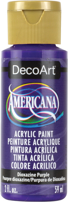 6 Pack - DecoArt Americana Acrylic Paint 2oz-Dioxazine Purple - Semi-Opaque - DA-101 - 016455201305