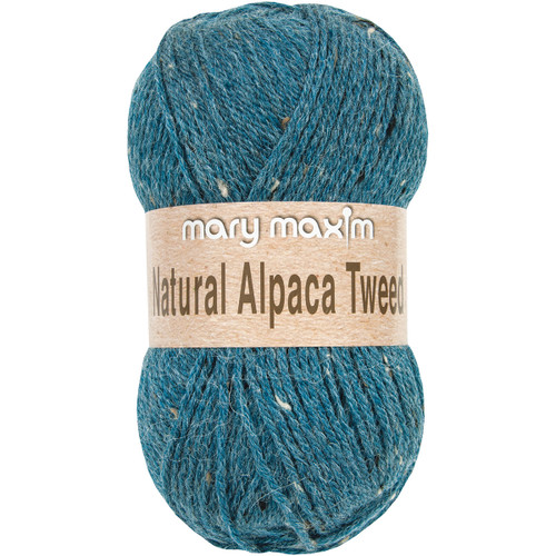 Mary Maxim Natural Alpaca Tweed Yarn-Cool Stream - Y083-302 - 848787014700