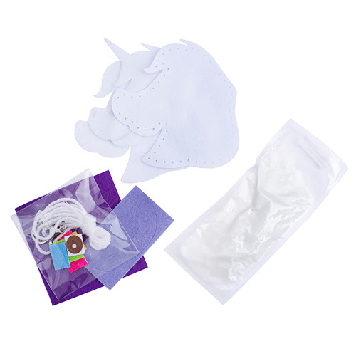 6 Pack - Colorbok Sew Cute! Felt Backpack Clip Kit-Unicorn - 74299
