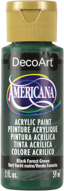 6 Pack - DecoArt Americana Acrylic Paint 2oz-Black Forest - Opaque - DA-083 - 016455183304
