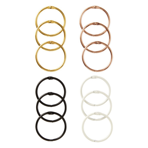 3 Pack - Spellbinders Book Rings 12/Pkg-1.5" - 5A002WJM-1GX97 - 810146549970