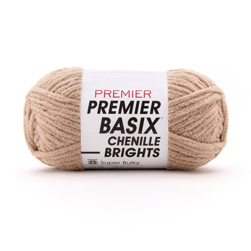 3 Pack - Premier Basix Chenille Brights Yarn-Steel Cut Oats - 2126-1GX5X - 840166856055 3 Pack - Premier Basix Chenille Brights Yarn-Steel Cut Oats - 2126-1GX5X - 840166856055