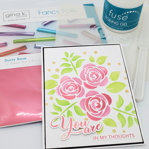 2 Pack - Gina K Designs Fancy Foil 6"X8" 12/Pkg-Dusty Rose - Matte Finish - 5A002W9H-1GX1X