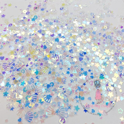 6 Pack - Dress My Craft Sequins 8gms-Holographic Mermaid Shimmer - 5A002W8V-1GX18 6 Pack - Dress My Craft Sequins 8gms-Holographic Mermaid Shimmer - 5A002W8V-1GX18