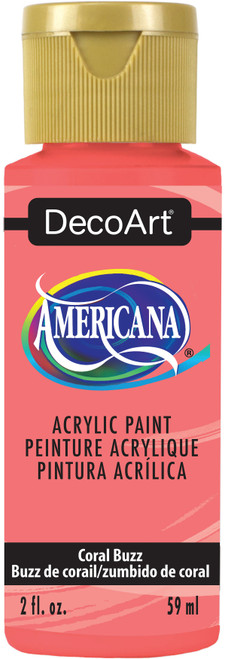 DecoArt Americana Acrylic Paint 2oz-Coral Buzz - DA-1GX37 - 016455978382