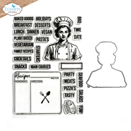 Elizabeth Craft Stamp And Die Set-Let's Cook - 5A002W8D-1GX0T - 741527317386 Elizabeth Craft Stamp And Die Set-Let's Cook - 5A002W8D-1GX0T - 741527317386