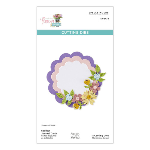 Spellbinders Etched Dies Vintage Flower Shoppe-Scallop Journal Cards - 5A002WJ2-1GXBH - 810176103425 Spellbinders Etched Dies Vintage Flower Shoppe-Scallop Journal Cards - 5A002WJ2-1GXBH - 810176103425