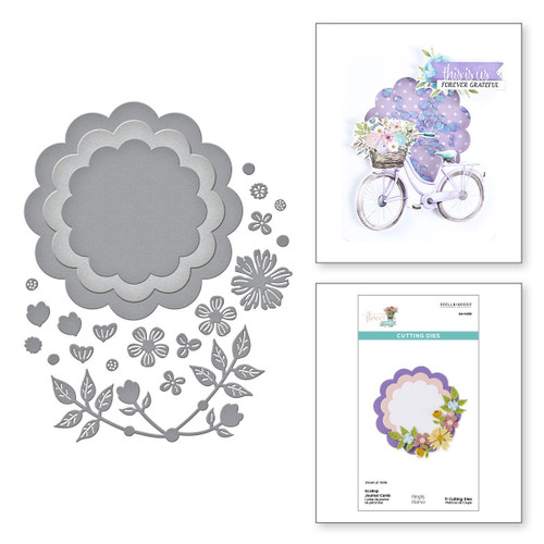 Spellbinders Etched Dies Vintage Flower Shoppe-Scallop Journal Cards - 5A002WJ2-1GXBH Spellbinders Etched Dies Vintage Flower Shoppe-Scallop Journal Cards - 5A002WJ2-1GXBH