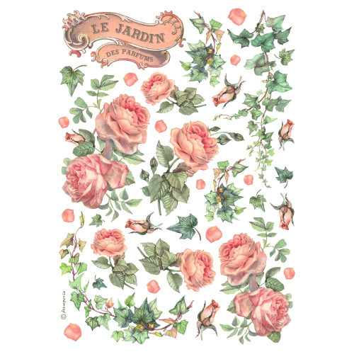 3 Pack - Stamperia Assorted Rice Paper A4-Les Jardins Des Parfums - 5A002MBV-1GNV8 - 5993110041009