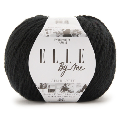 Premier Elle By Me Charlotte Solids Yarn-Ebony - 5A002W76-1GWY4 - 840166836224 Premier Elle By Me Charlotte Solids Yarn-Ebony - 5A002W76-1GWY4 - 840166836224